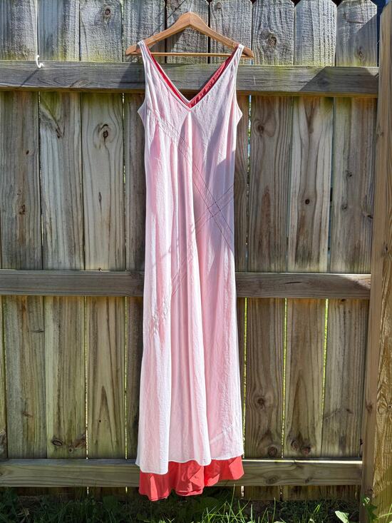 Banana Republic Dresses & Skirts - Banana Republic Silk-Lined Ballet Pink Sheer Maxi Dress